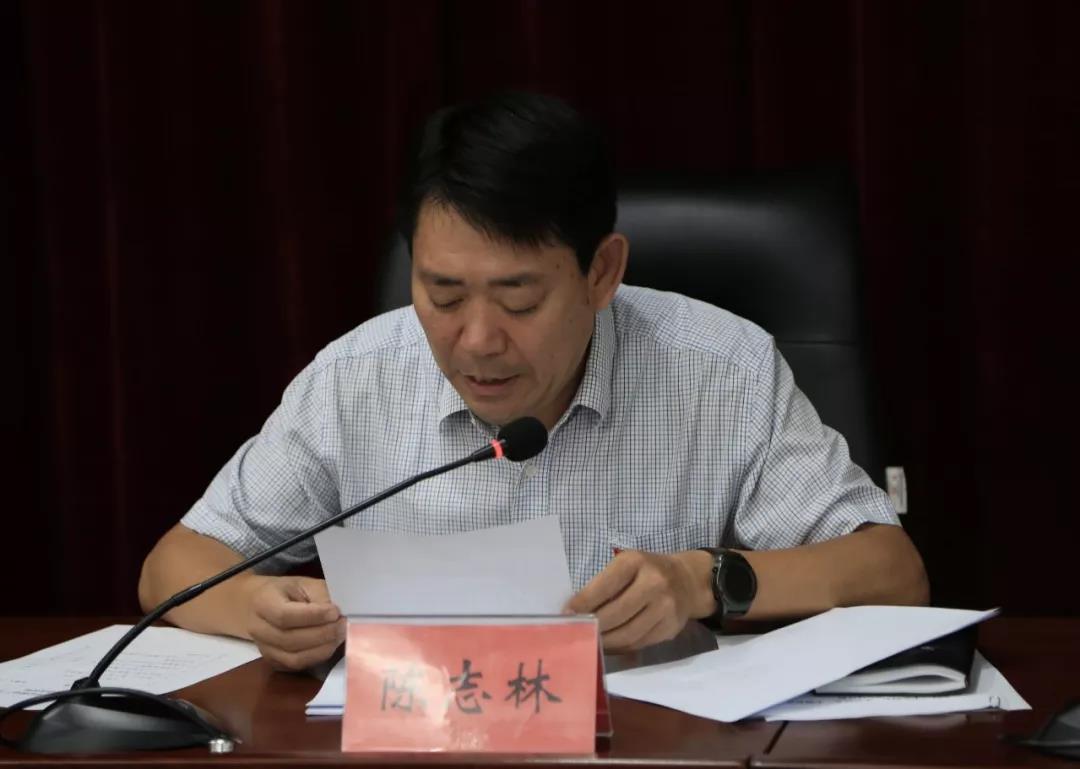 陈志林宣读了区党工委指导组名单.